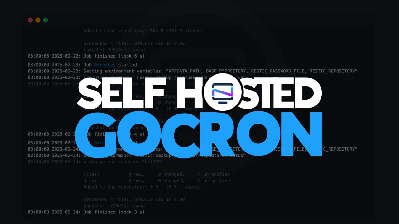 GoCron - A Self Hosted Go Based Task Scheduler with GUI