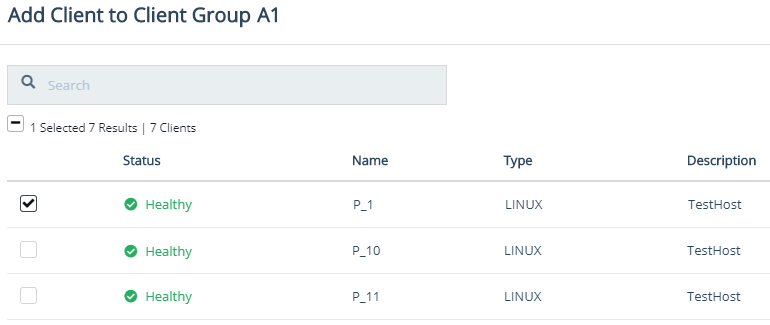 Add Client to Client Group