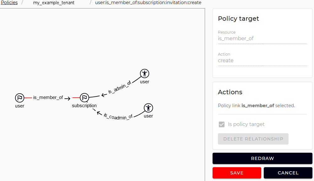 Example policy invitation
