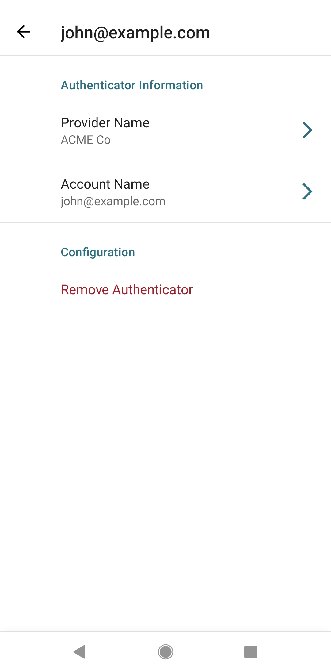 Third-party token settings Third-party token settings