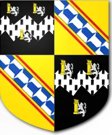 Escutcheon of the Bowyer-Smyth baronets of Hill Hall