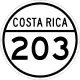 National Secondary Route 203 shield}}