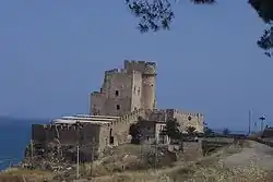 View of the Castrum Petrae Roseti&nbsp;[it] in Marina di Roseto Capo Spulico&nbsp;[it]