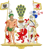 The Pomeranian griffin as used on the arms of the Prussian Province of Pomerania.