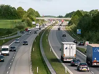 E&nbsp;20 near Odense, Denmark