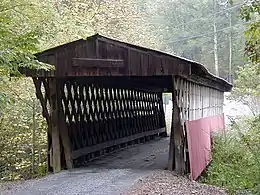 Oneonta is home to the Easley Covered Bridge, a county-owned, 95-foot (29&nbsp;m) town lattice truss bridge built in 1927. Its WGCB number is 01-05-12.