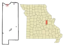 Location of Gasconade, Missouri