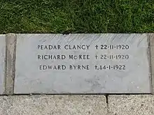 The Grave of Clancy and McKee in the Republican Plot, Glasnevin Cemetery Dublin