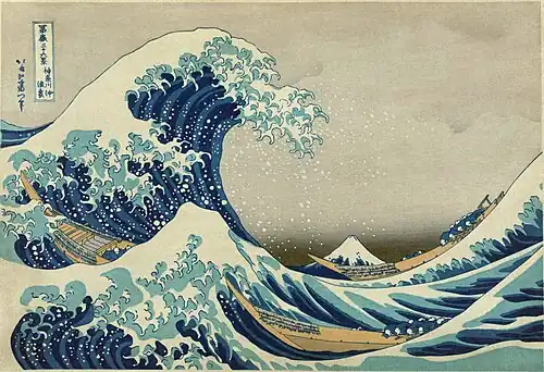 Image 32The Great Wave off Kanagawa, c. 1830 by Hokusai, an example of art flourishing in the Edo Period (from History of Asia)