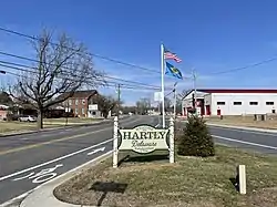 Intersection of DE&nbsp;11 and DE&nbsp;44 in Hartly
