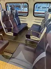 Seats and outlets in M9 cars