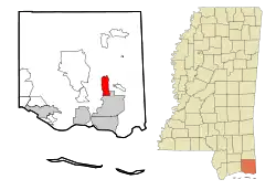 Location of Escatawpa, Mississippi