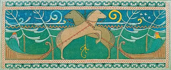 The Clash of Väinämöinen and Joukahainen, Joseph Alanen&nbsp;[fi], 1909–1910