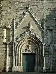 The west door of the Church of Our Lady, in Montournais
