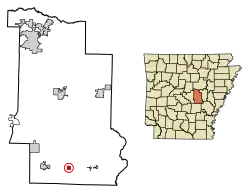 Location in Lonoke County, Arkansas
