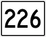 State Route 226 marker