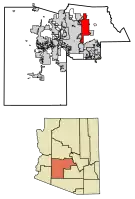 Location in Maricopa County, Arizona