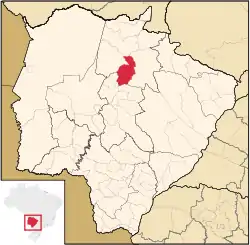 Location in Mato Grosso do Sul state