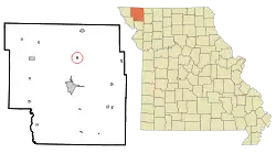 Location of Pickering, Missouri