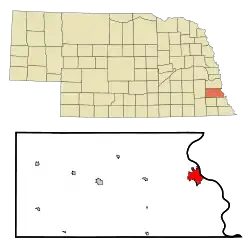 Location of Nebraska City, Nebraska