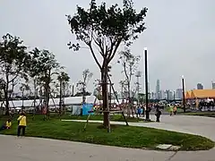 A view inside the park