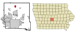 Location of Alleman, Iowa