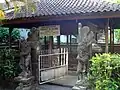 Protective enclosure for the Belanjong pillar, in Belanjong temple.