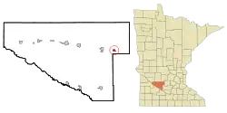 Location of Buffalo Lake, Minnesota