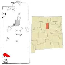 Location of Cedar Grove, New Mexico