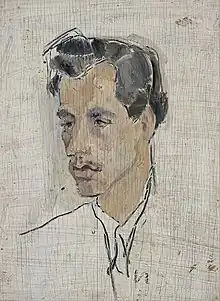 "Portrait of Dariush Eskandani" by Shokouh Riazi, Tehran Museum of Contemporary Art