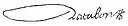 Signature of Antoine de Ratabon: "Ratabon A"