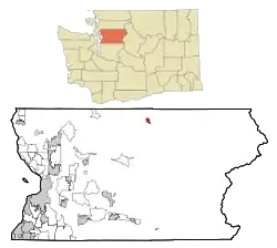 Location of Darrington, Washington