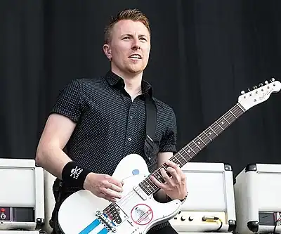 Performing with Status Quo at Wacken Open Air festival, 2017