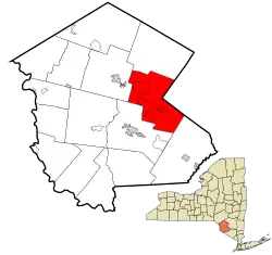 Location within Sullivan County, New York