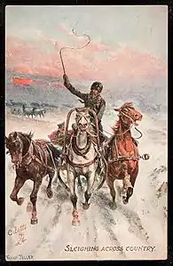 Sleighing across country