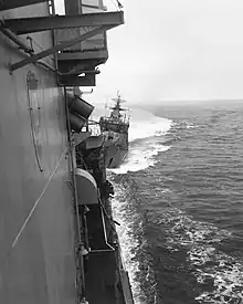 Mirka I-class frigate SKR-6 colliding with USS&nbsp;Caron