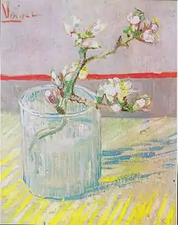 Blossoming Almond Branch in a Glass 1888Van Gogh Museum, Amsterdam (F392)