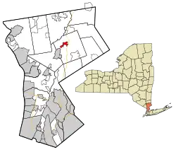 Location of Bedford Hills, New York