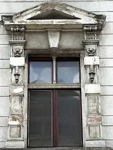 Detail of the adorned window